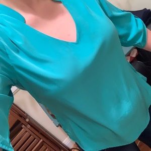 Green blouse